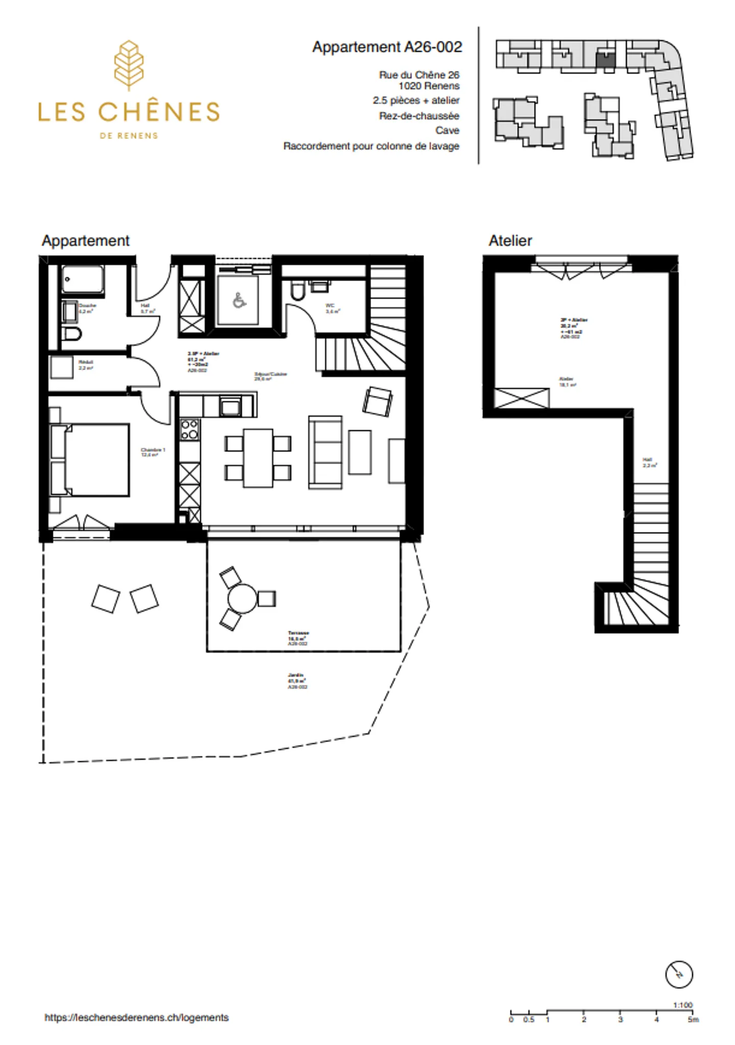 Nuovo appartamento 2.5 con laboratorio nel seminterrato - A26-002 - Foto 8 di 10