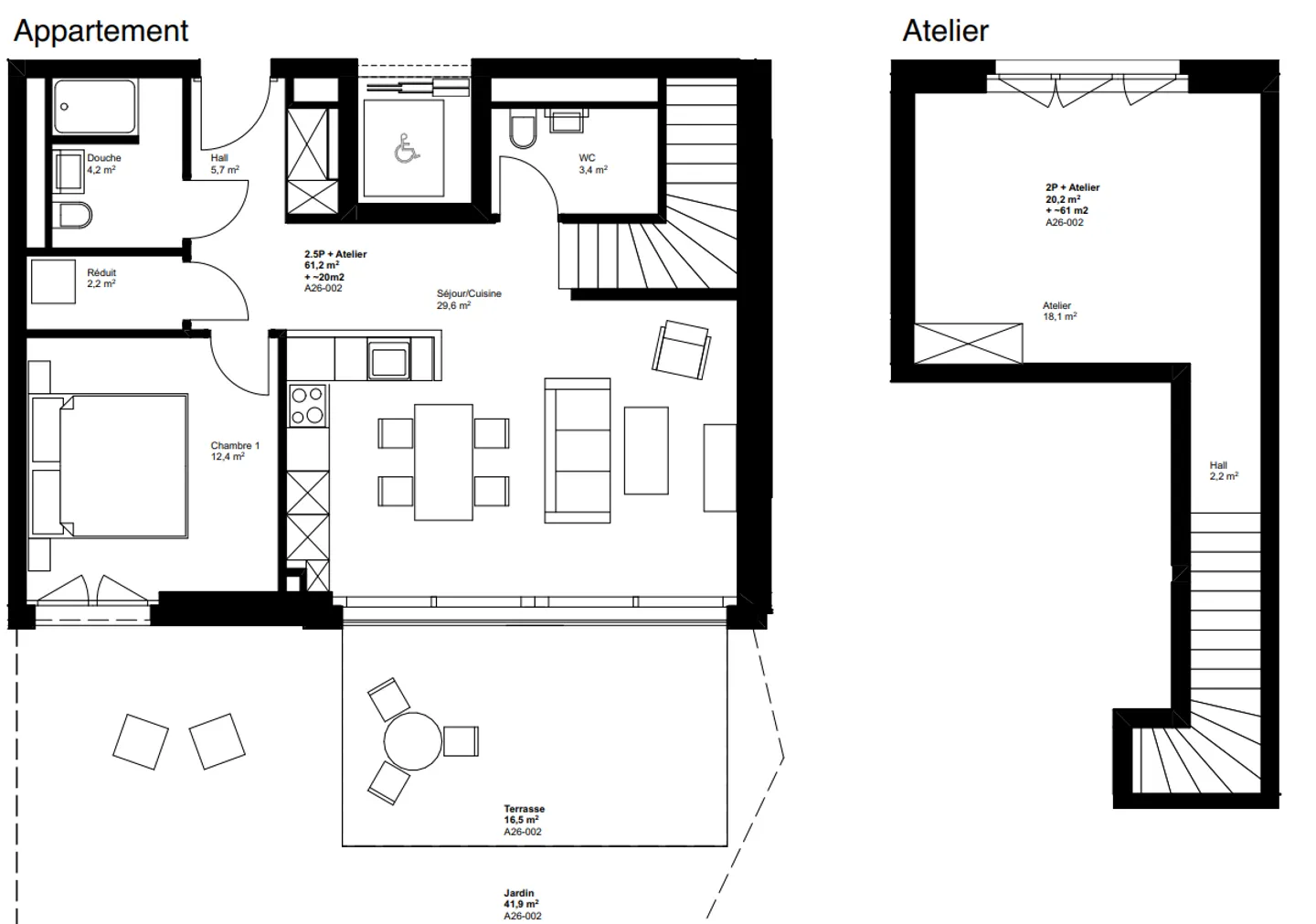 Nuovo appartamento 2.5 con laboratorio nel seminterrato - A26-002 - Foto 10 di 10