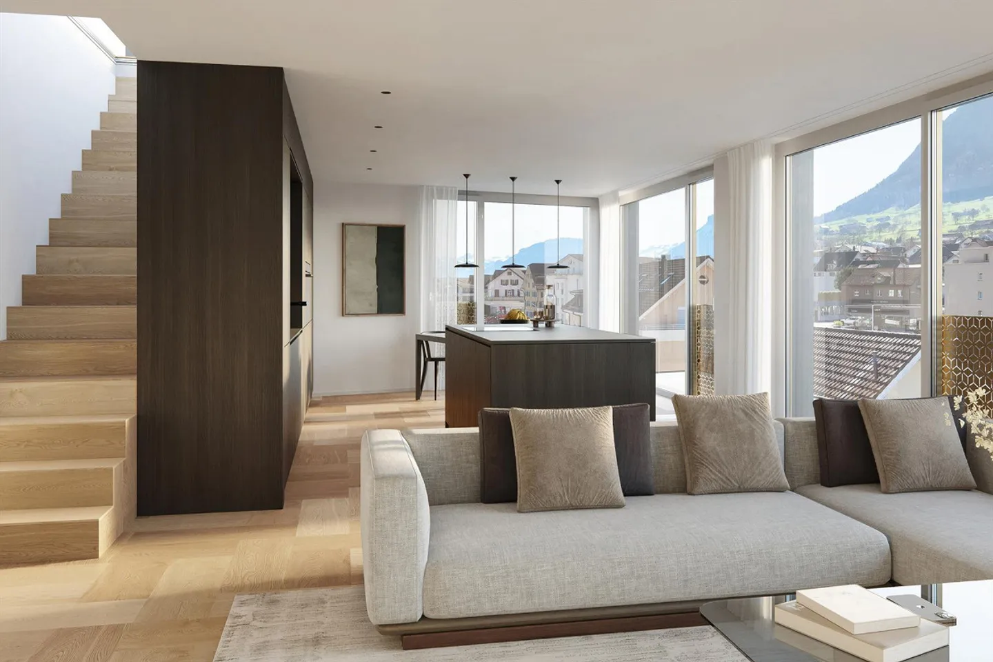 Appartamento Attico Nuovo 4.5 locali con Terrazza sul Tetto 4.B - Foto 3 di 12
