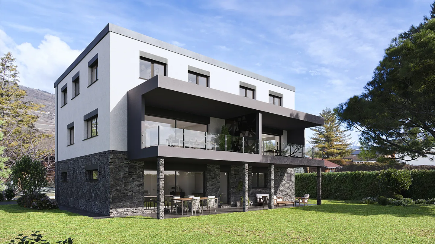 Villa moderne à Grône - Photo 2 sur 4