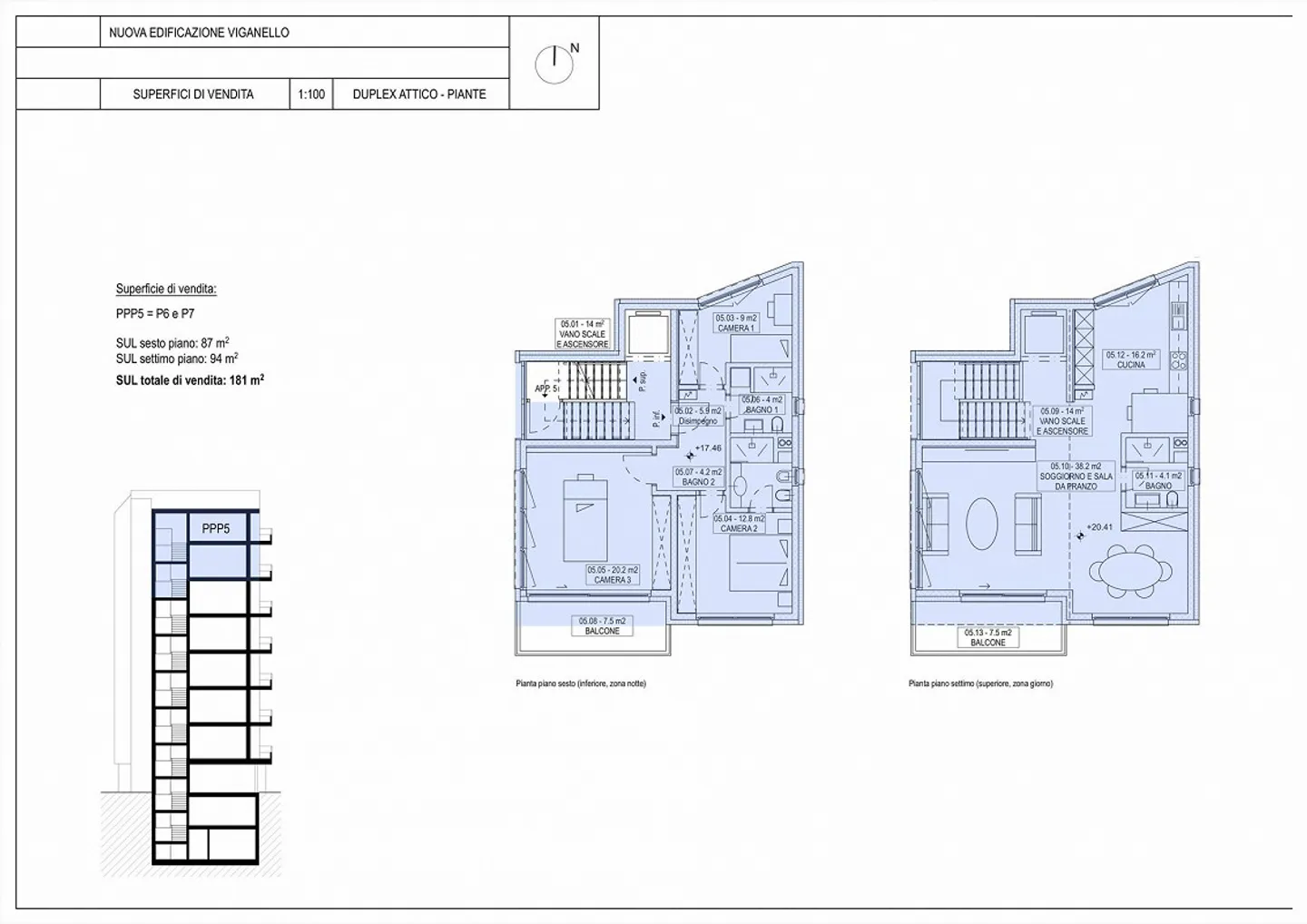 New Residence! Modern Duplex Penthouse with View in Viganello - Photo 5 of 5