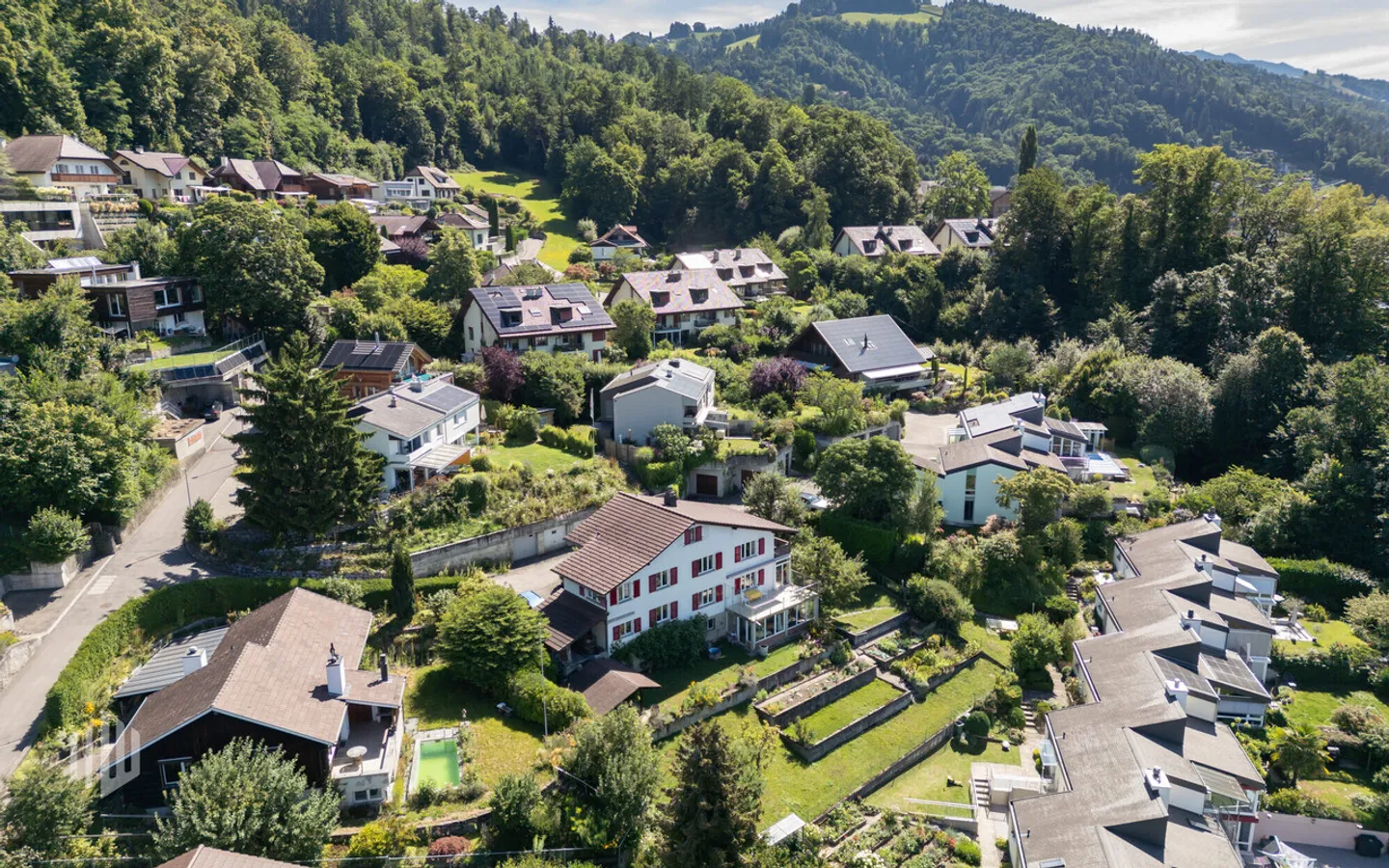 «ImmoWyss -  Einmalige Baulandparzelle an erhobener Lage über Thun» - Foto 2 von 9
