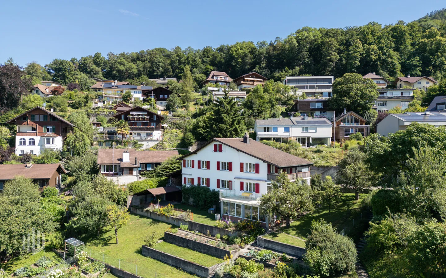 «ImmoWyss -  Einmalige Baulandparzelle an erhobener Lage über Thun» - Foto 3 von 9