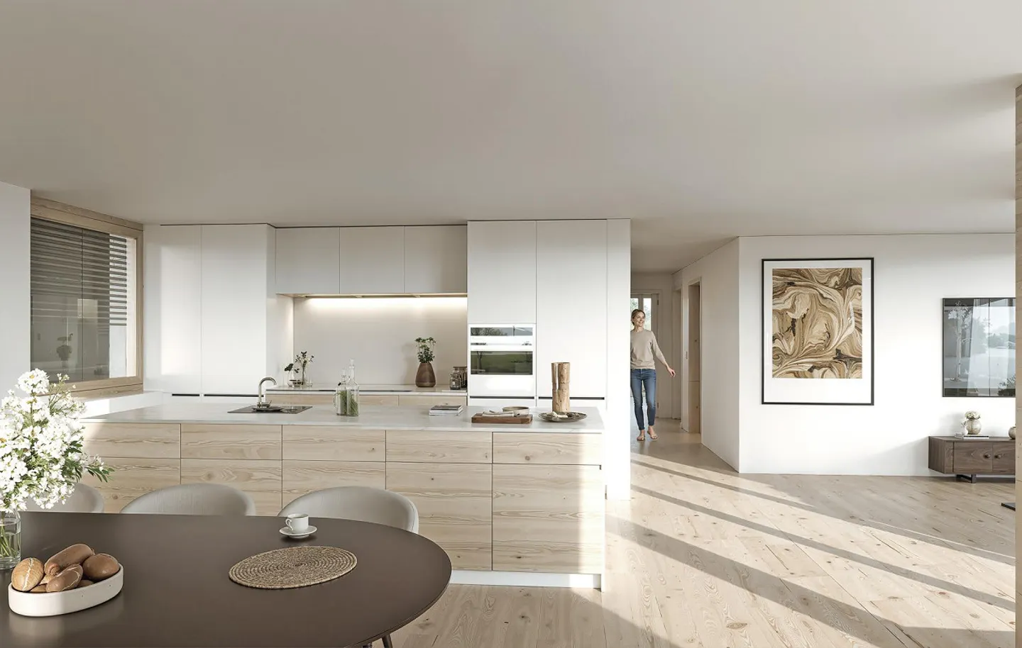 Appartement moderne de 4,5 pièces dans le nouveau bâtiment à Rüthi - Photo 3 sur 13