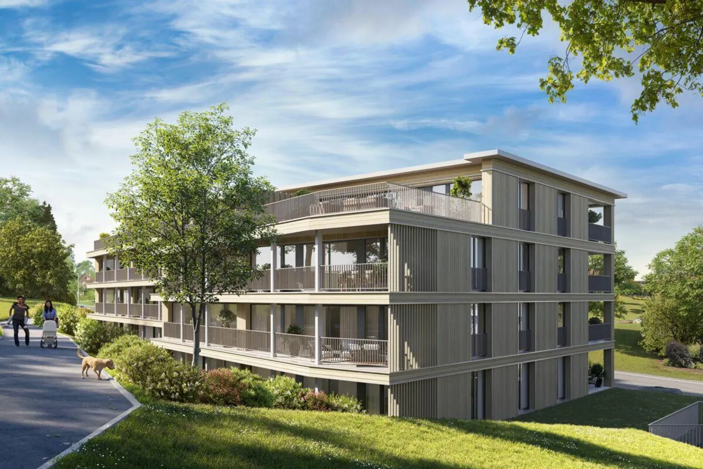 Hofgarten Safenwil - Attikawohnung mit 120m² Terrassenfläche - Foto 7 von 8