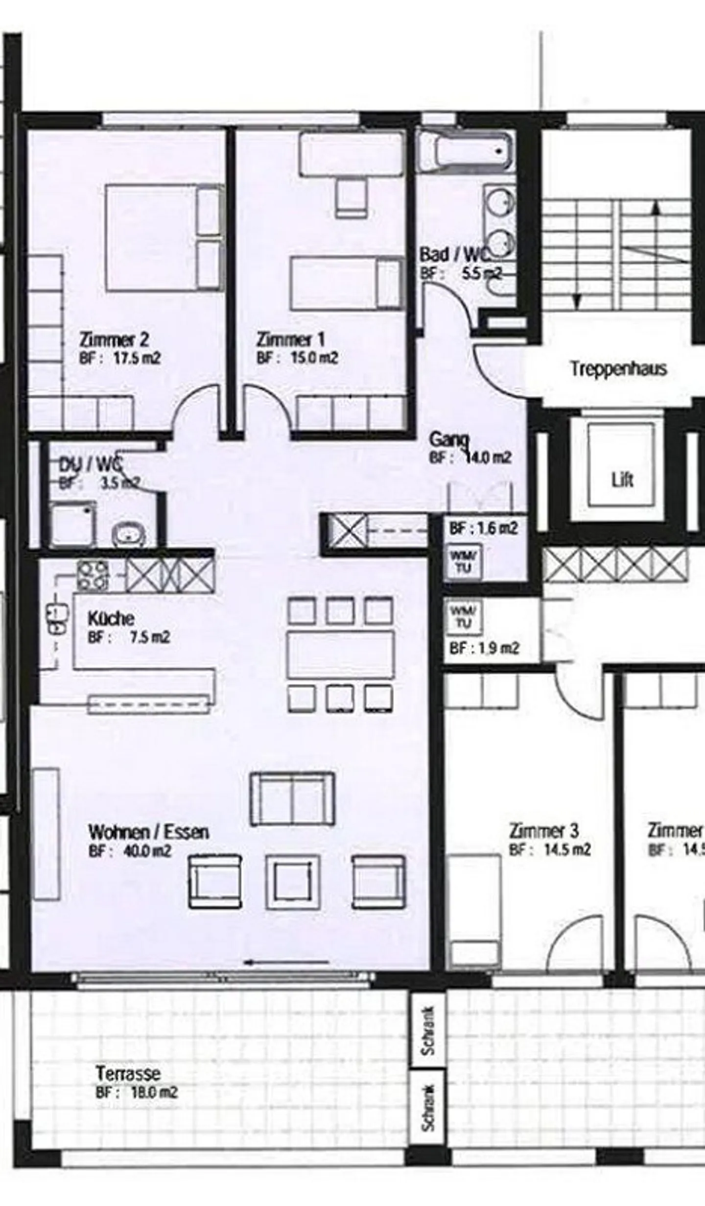 Appartement ensoleillé de 3,5 pièces à louer à Baar - Photo 10 sur 10