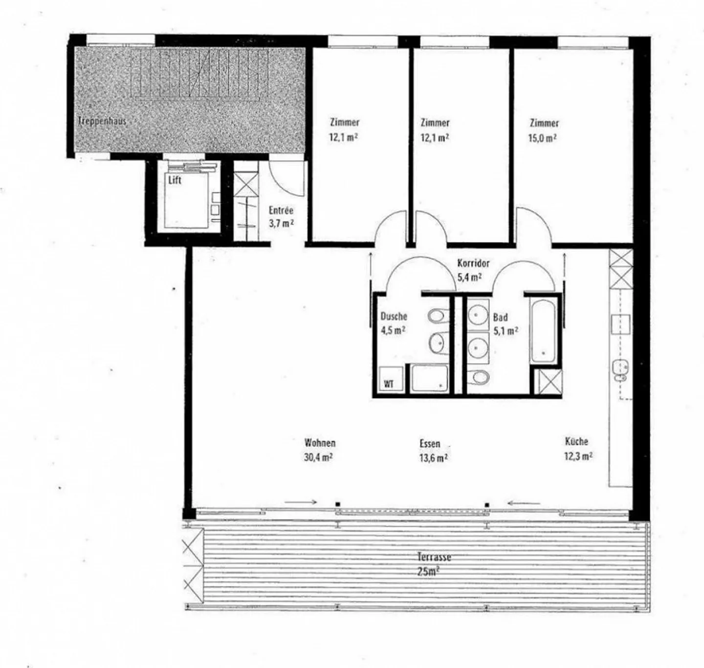 Appartement spacieux avec vue sur les Alpes suisses ! - Photo 8 sur 8