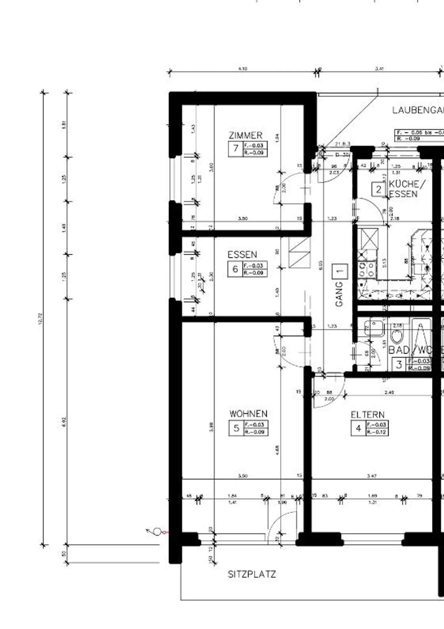 3.5-Zimmerwohnung mit sonnigem Sitzplatz und Blick ins Grüne - Foto 6 di 6