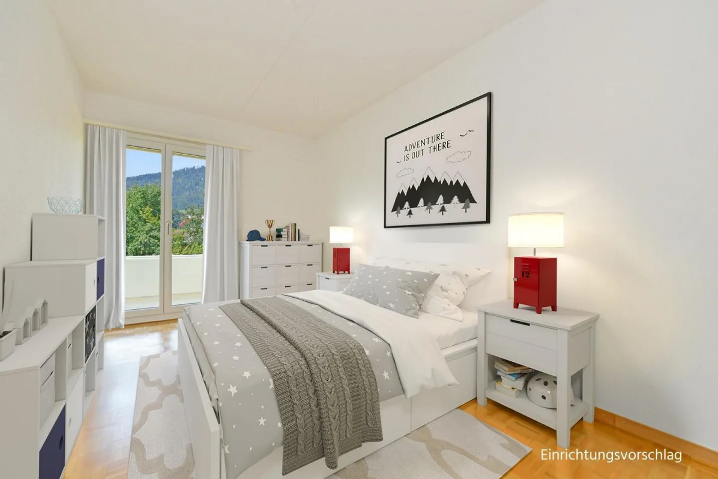 3.5-Zimmerwohnung mit sonnigem Sitzplatz und Blick ins Grüne - Foto 3 di 6