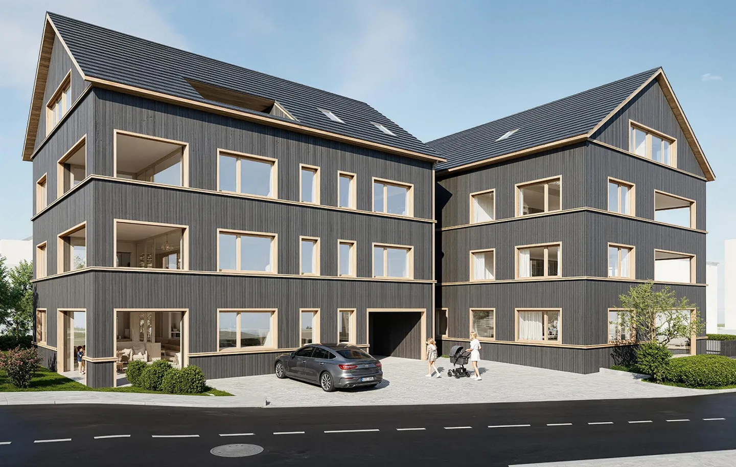 Appartement moderne de 4,5 pièces dans le nouveau bâtiment à Rüthi - Photo 2 sur 13