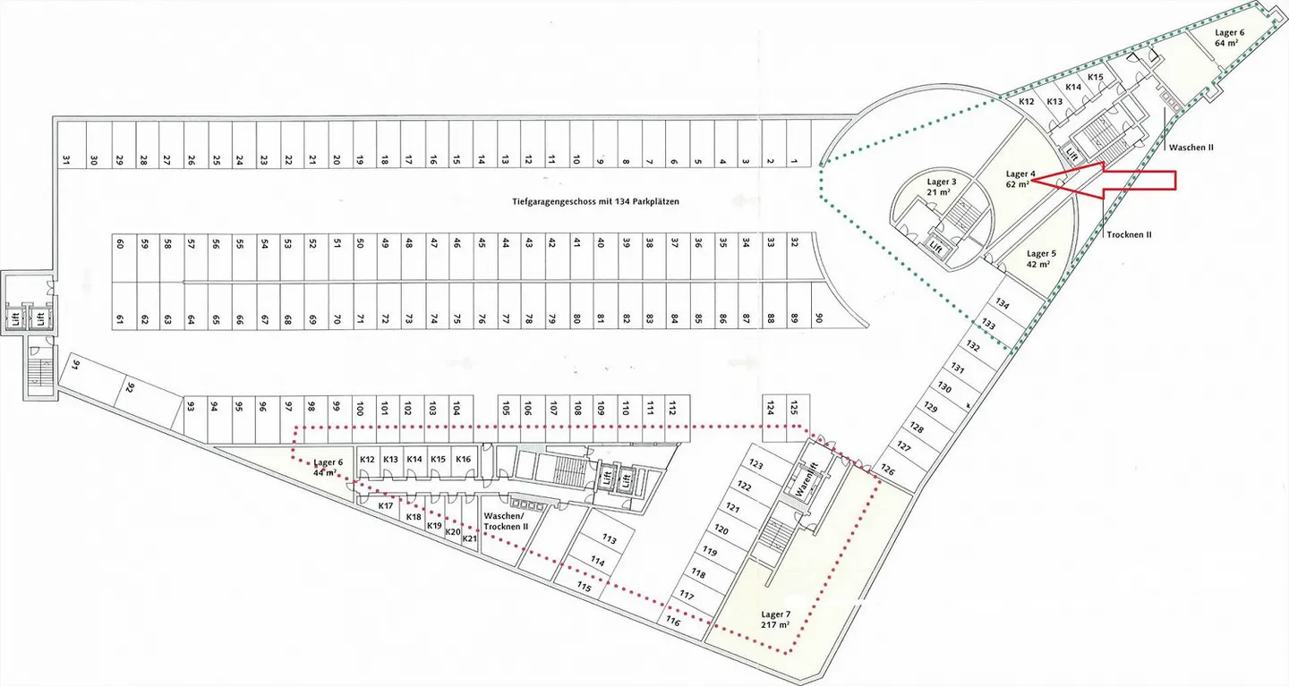 Espace de stockage de 21 m2 à la gare de Chur - Photo 4 sur 4