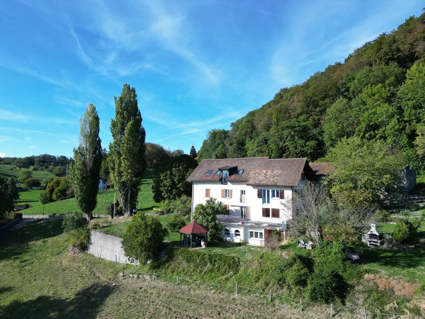 EDIFICIO DI 4 APPARTAMENTI DA RISTRUTTURARE CON VISTA PANORAMICA ECCEZIONALE SUL LAGO DI GINEVRA E LE ALPI - Foto 2 di 13