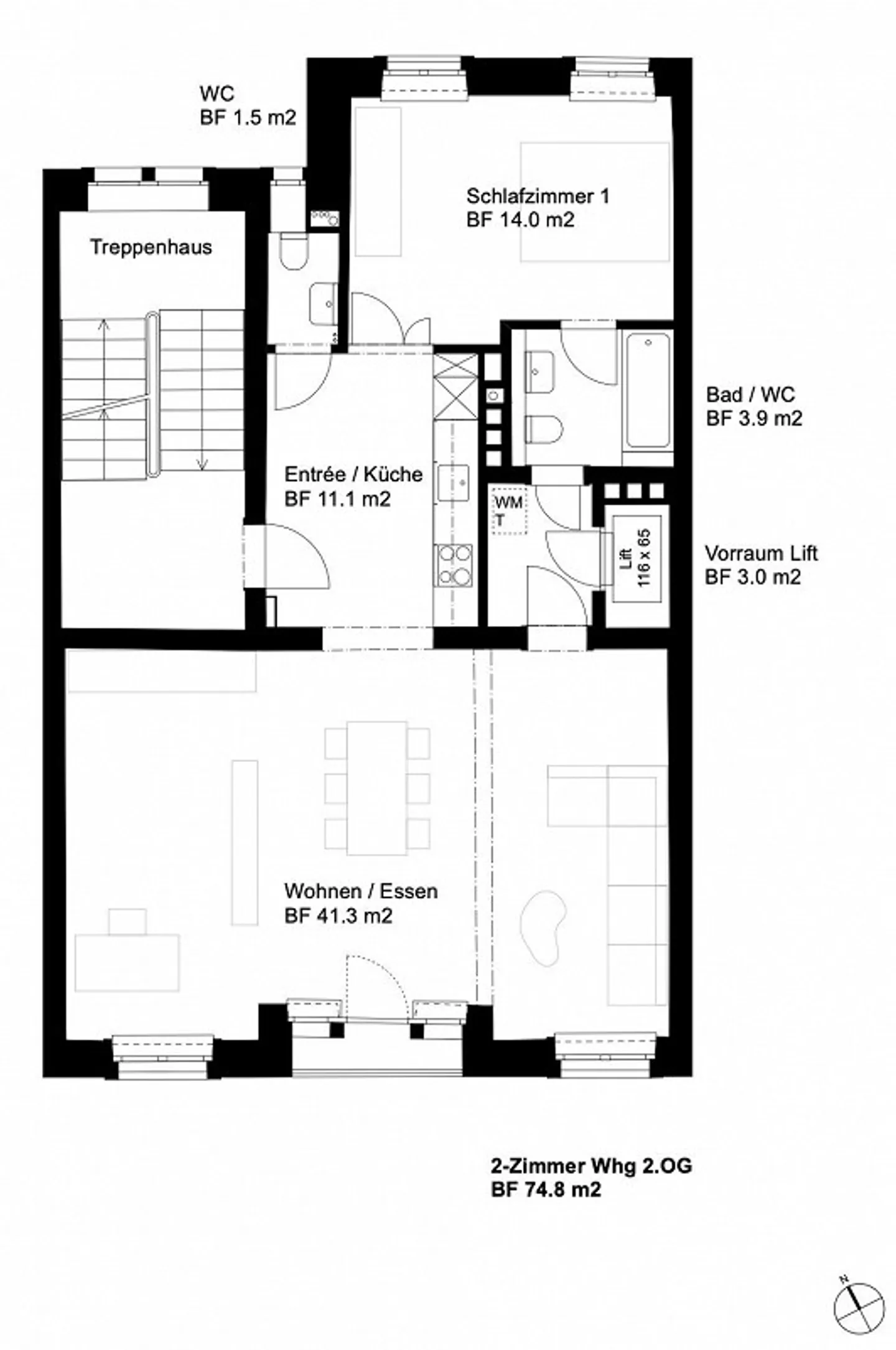 Loft-Wohnung in Zürich - Foto 10 von 10