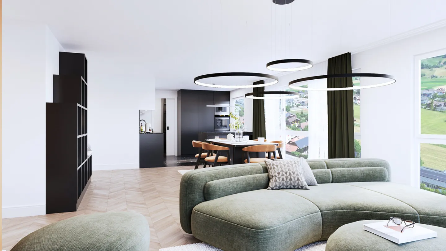 Geräumige Wohnung mit Terrasse - Foto 4 von 11