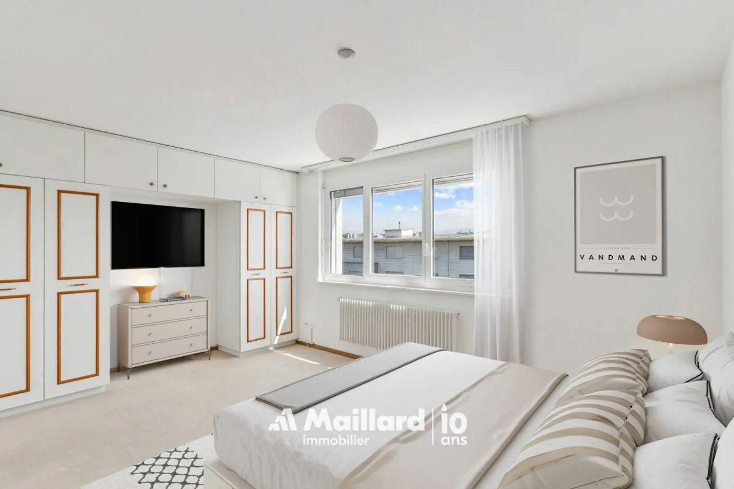 Spacious 4.5 room apartment with 2 balconies and garden in Givisiez - Photo 8 of 13