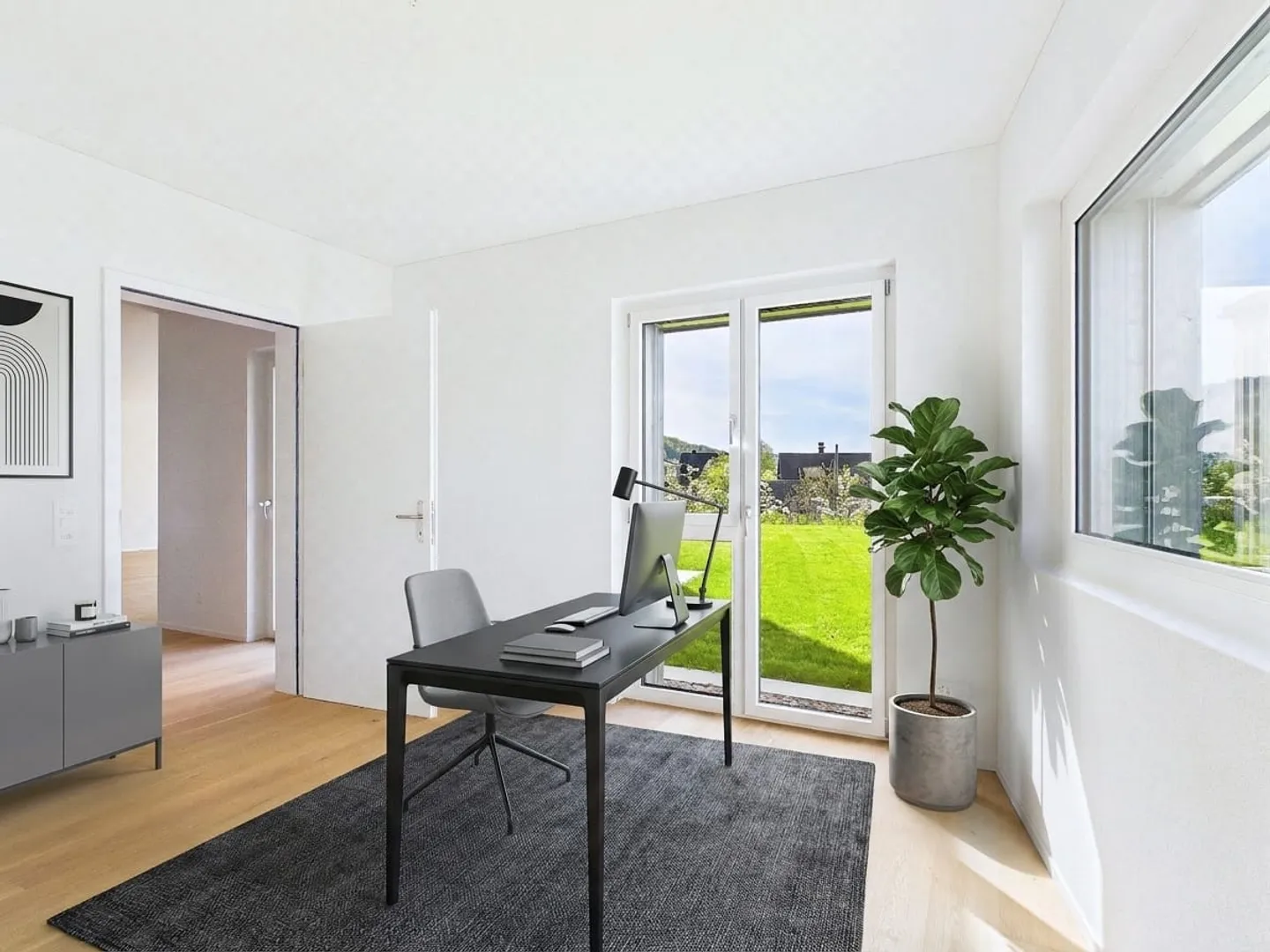 Modernes Gartenapartment in Mammern - Foto 7 von 11