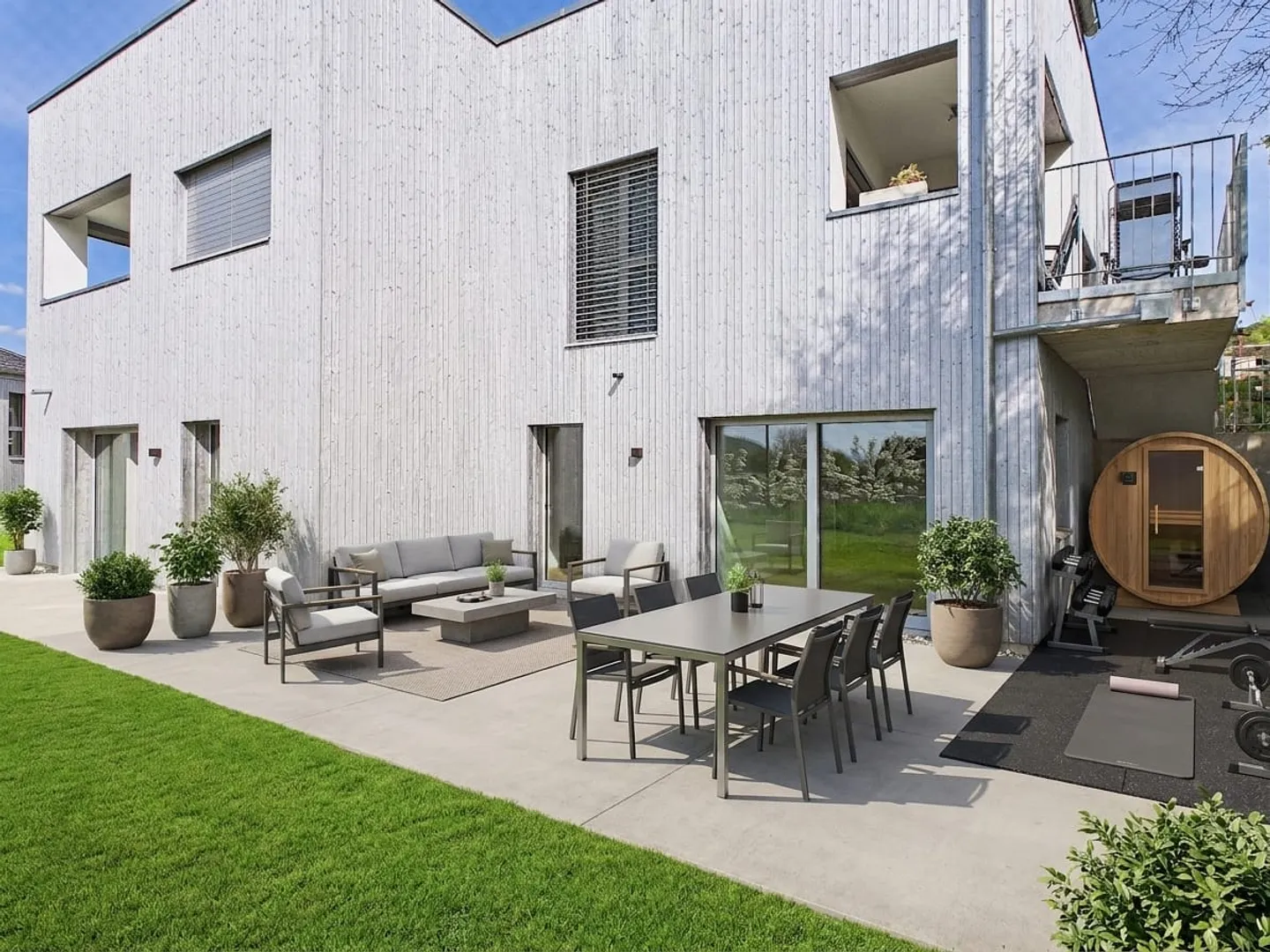 Modernes Gartenapartment in Mammern - Foto 8 von 11