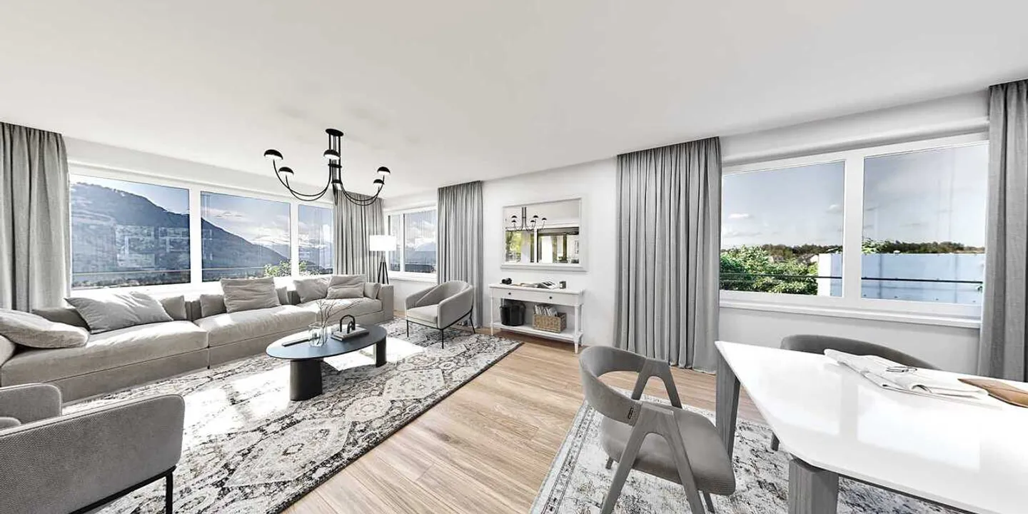 Luxurious 4.5-room penthouse apartment with breathtaking views of the Alps! - Photo 1 of 13