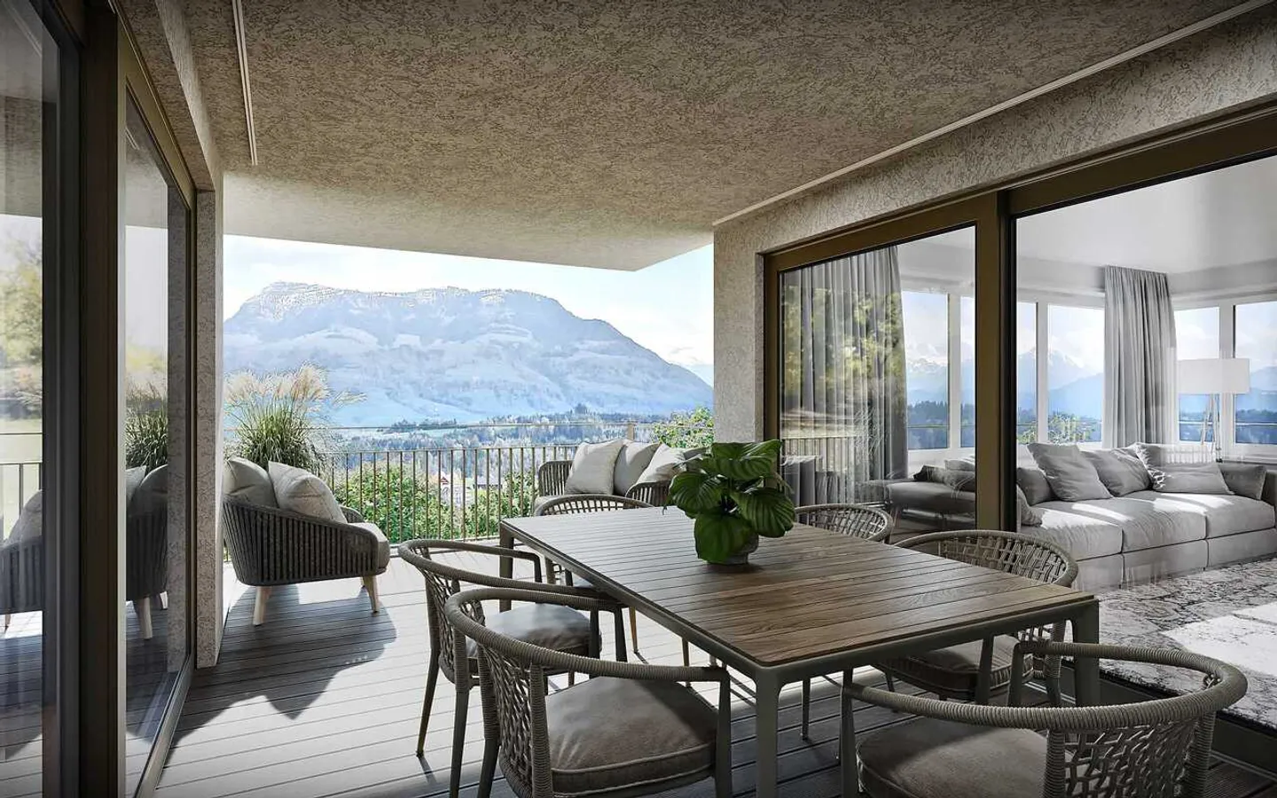 Luxurious 4.5-room penthouse apartment with breathtaking views of the Alps! - Photo 2 of 13