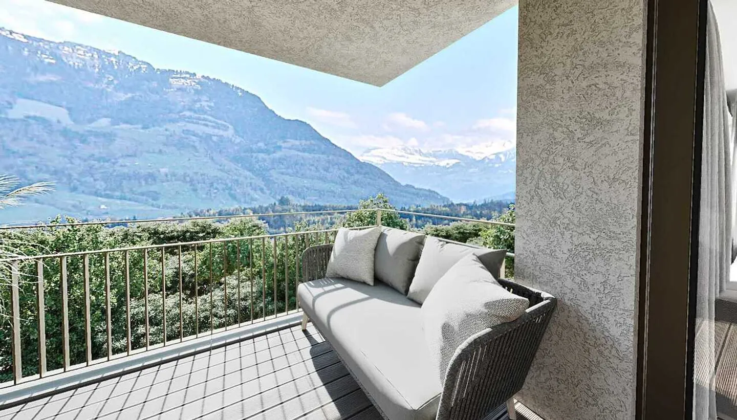 Luxurious 4.5-room penthouse apartment with breathtaking views of the Alps! - Photo 3 of 13