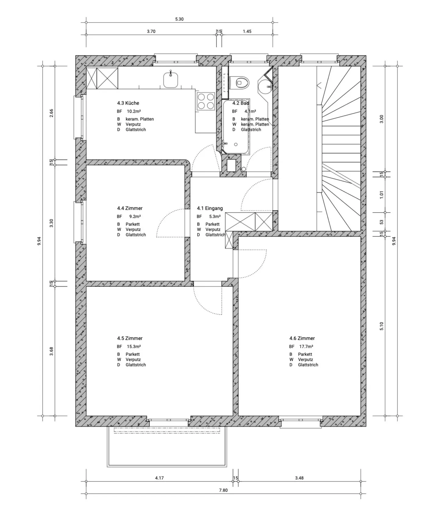 Appartement rénové de 3 pièces dans le quartier Lorraine avec garage - Photo 8 sur 8