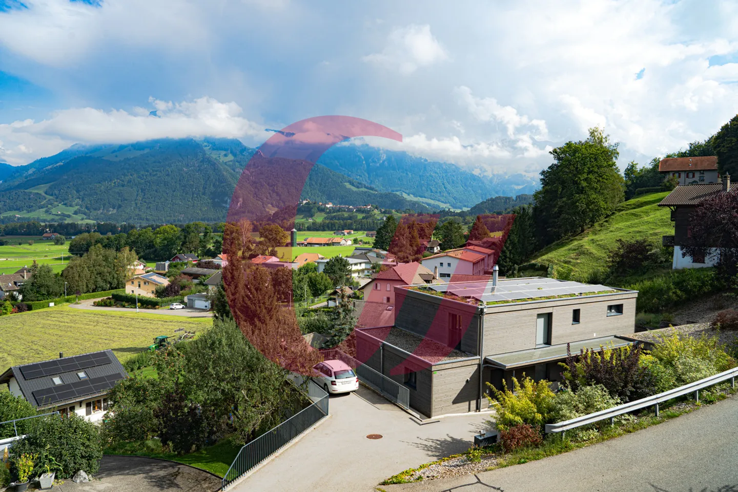 Casa contigua di 5,5 stanze a Le Pâquier! - Foto 2 di 12