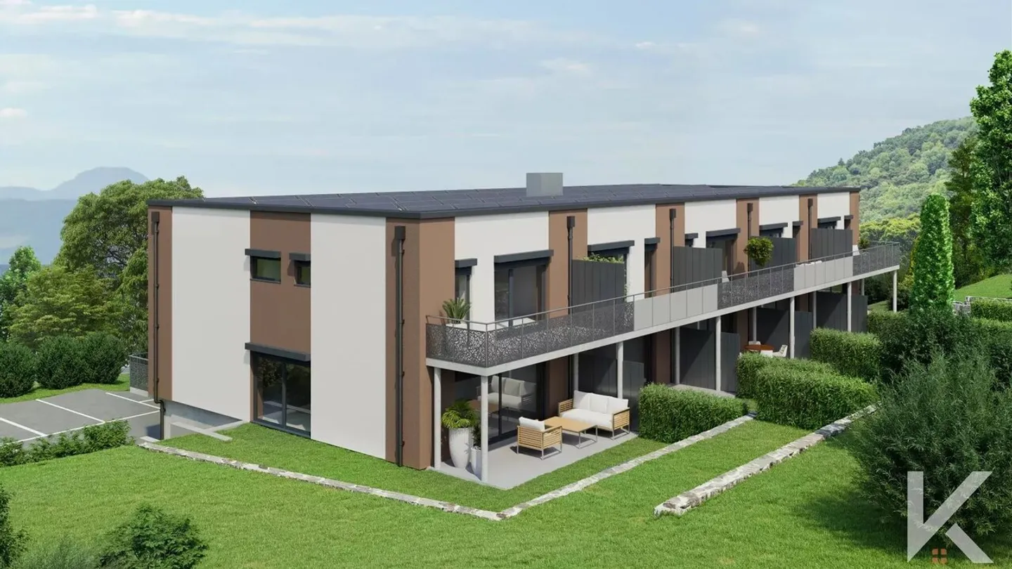 Villa en rangée spacieuse sur 3 niveaux avec 5,5 pièces - Photo 3 sur 4