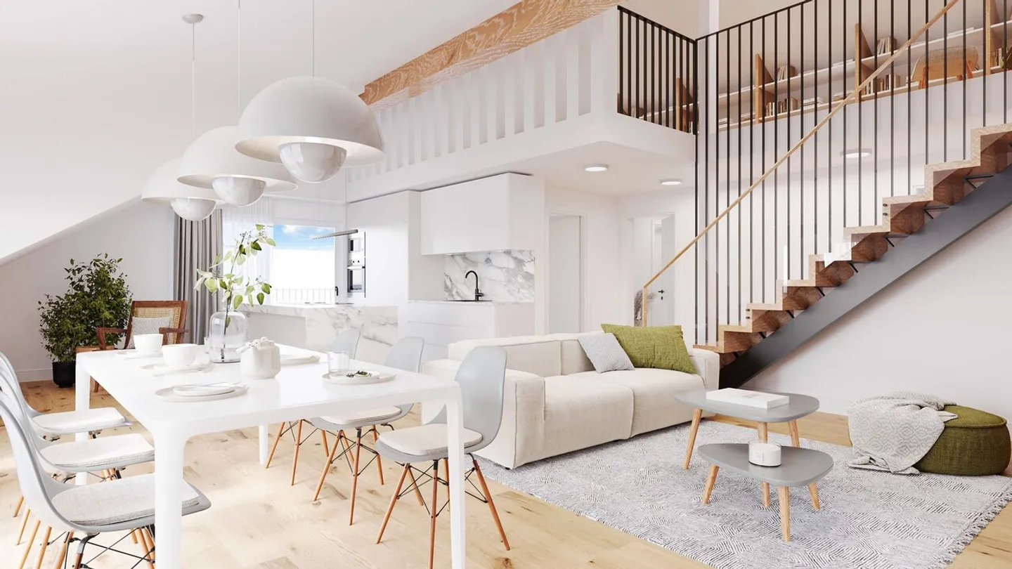5.5-room maisonette apartment with gallery and roof terrace - Photo 4 of 11