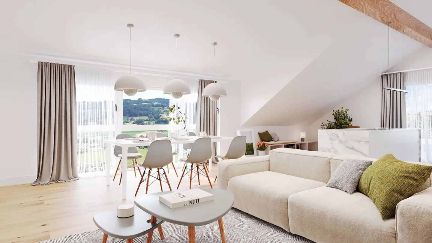 5.5-room maisonette apartment with gallery and roof terrace - Photo 5 of 11