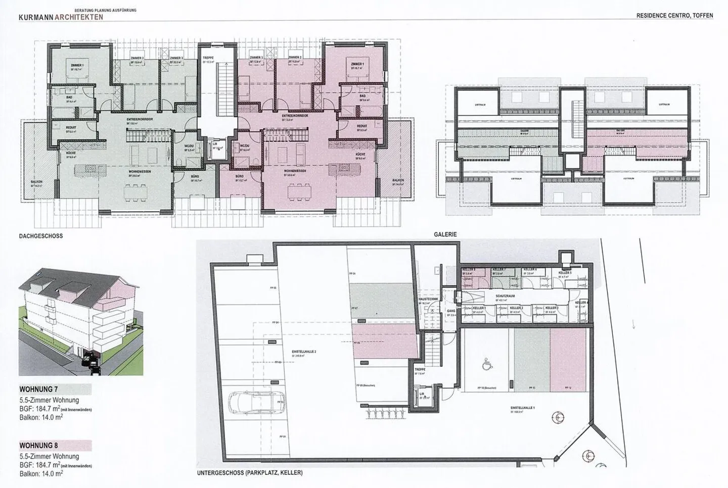 5.5-room maisonette apartment with gallery and roof terrace - Photo 10 of 11