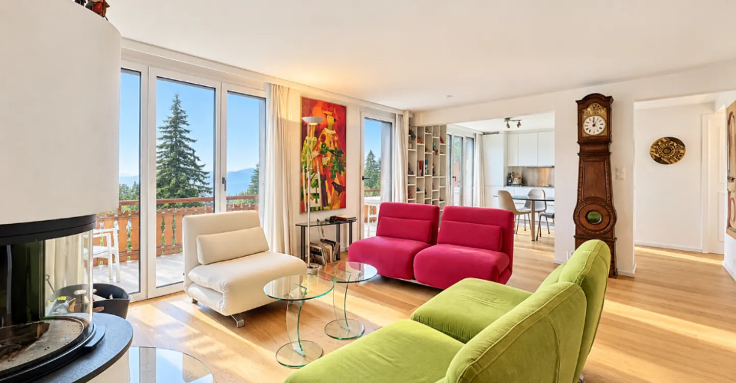 Villars-sur-Ollon | Appartamento duplex con vista panoramica - Foto 3 di 12
