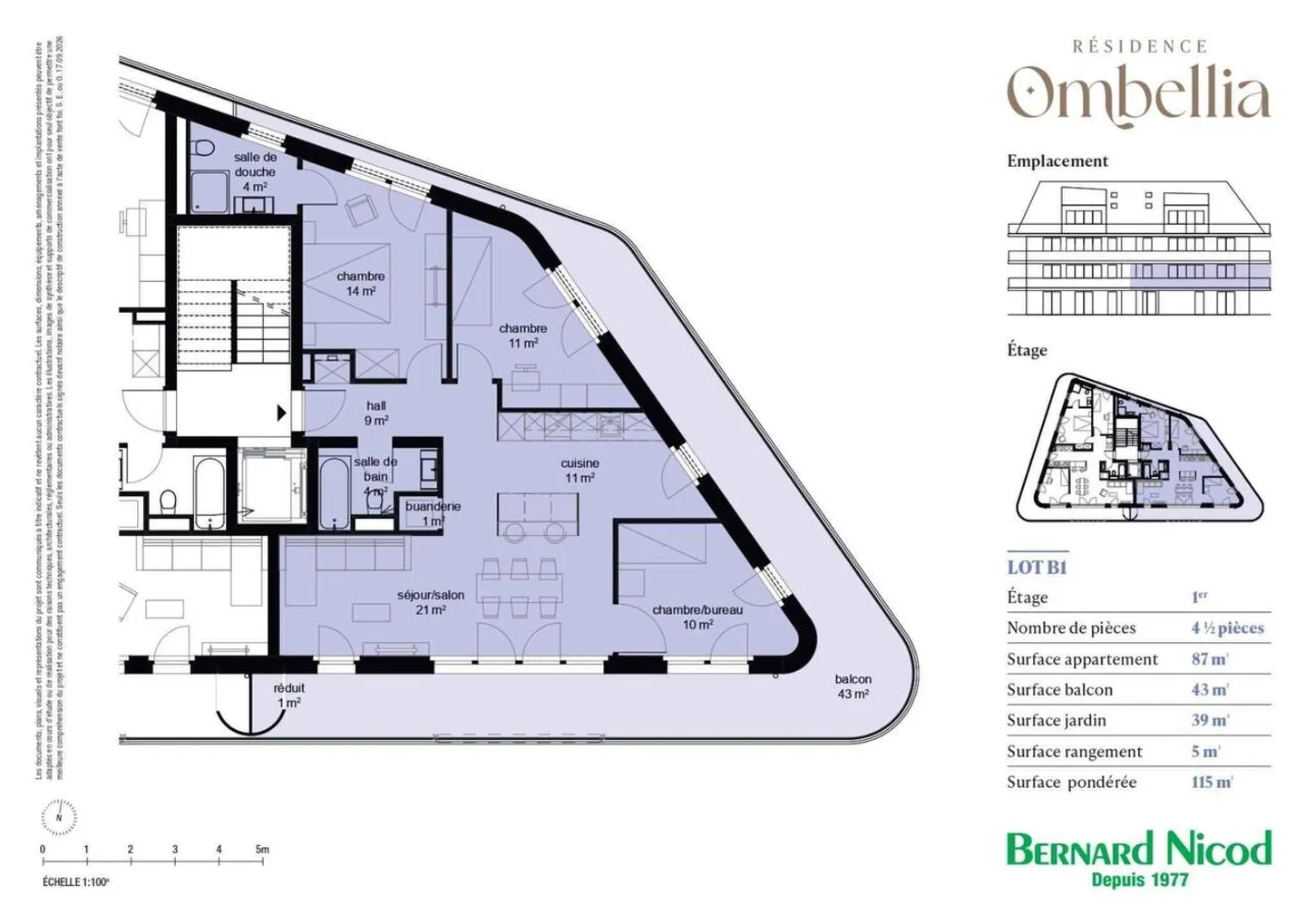 NEUE 4,5-Zimmer-Wohnung im 1. Stock mit geräumigem Balkon und privatem Garten - Foto 2 von 6