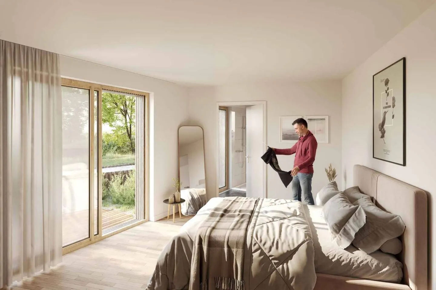 NEUE 4,5-Zimmer-Wohnung im 1. Stock mit geräumigem Balkon und privatem Garten - Foto 5 von 6
