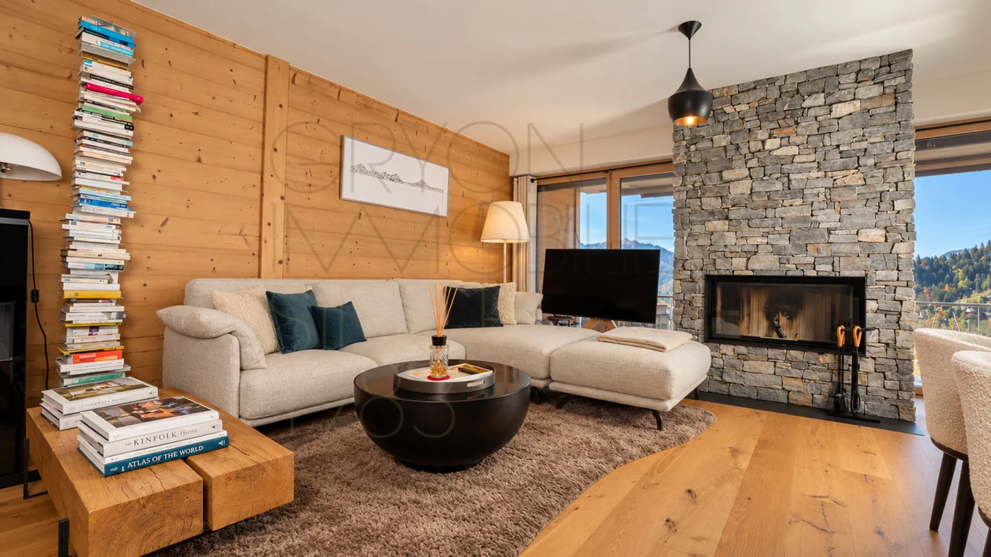 Centro di Villars, appartamento di lusso 4,5 locali (128 m², 2020) - Foto 1 di 17