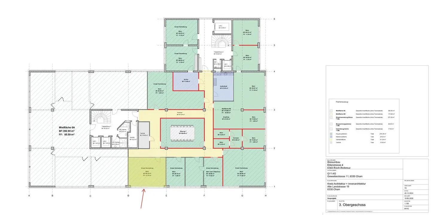 Spazi per uffici luminosi in Erlenstrasse 4, 6343 Rotkreuz - Foto 5 di 5