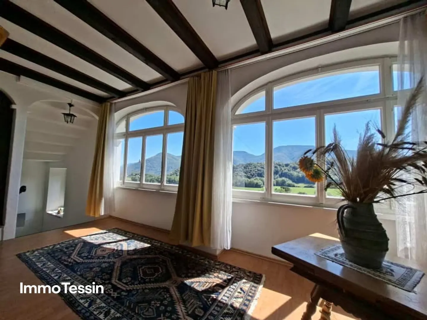 OPPORTUNITY: Unique property on over 15,000 m² of land in absolute tranquility with pool and breathtaking views into the Ticino Malcantone - Photo 9 of 13