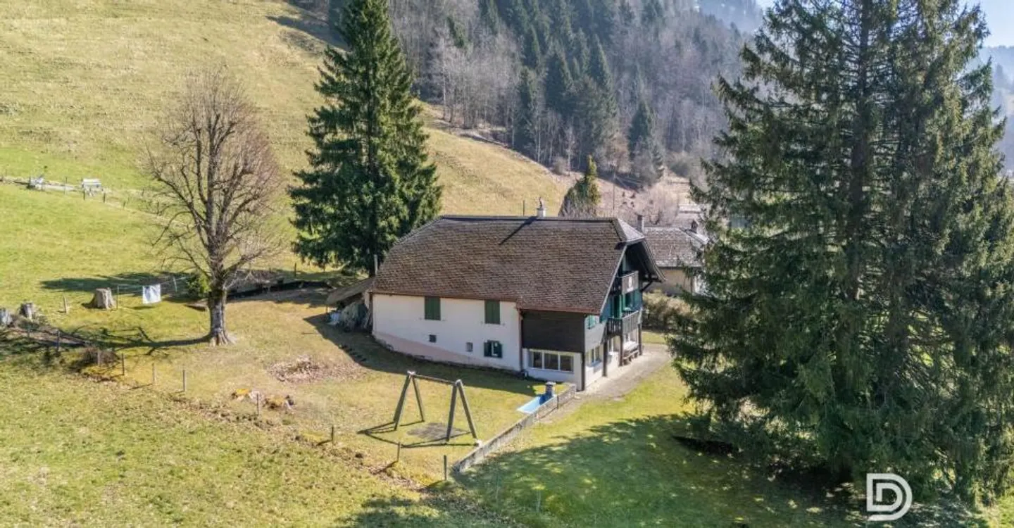 Authentisches Chalet von 1911 in einer Paradies-Ecke - Gelegenheit für ein Wohn- oder Familienprojekt - Foto 8 von 9