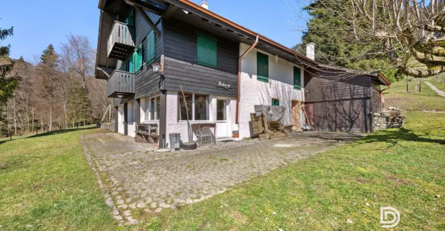 Authentisches Chalet von 1911 in einer Paradies-Ecke - Gelegenheit für ein Wohn- oder Familienprojekt - Foto 4 von 9