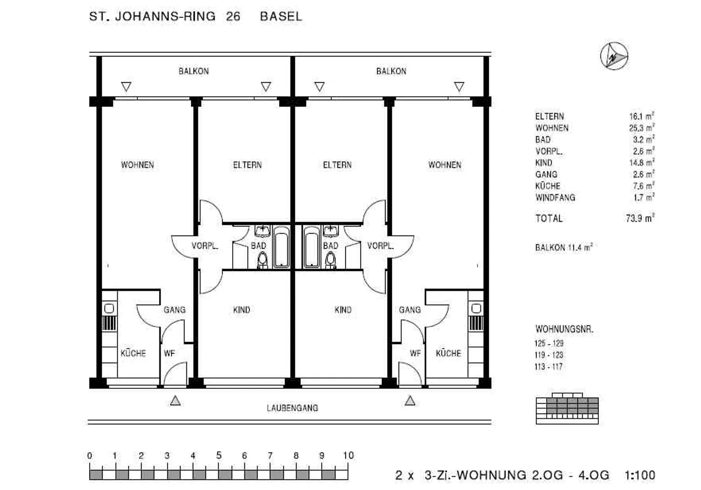 Renovated 3-room apartment in the back building near the university hospital - Photo 6 of 6