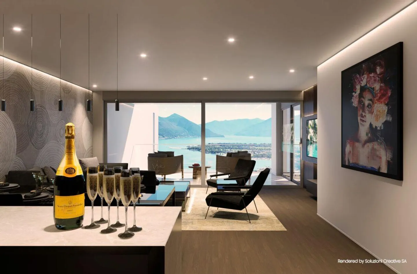 Lussuoso 3.5 locali: modernità ed eccellenza con vista lago - Foto 3 di 21