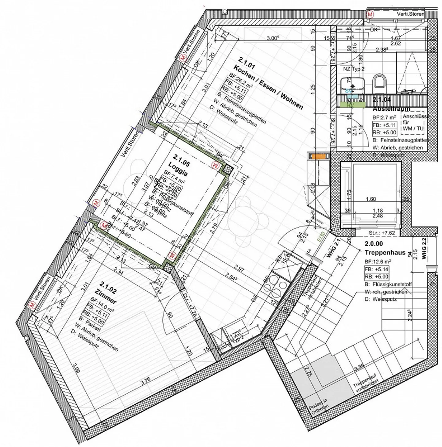 Modern 2.5-room apartment with loggia and mountain view near the train station - Photo 7 of 7