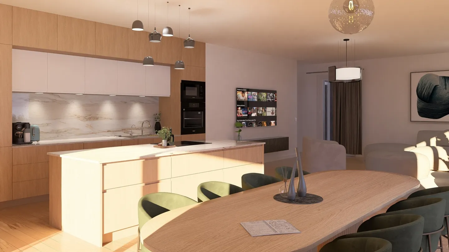 Magnificent penthouse 5.5 rooms on plans - Photo 5 of 13