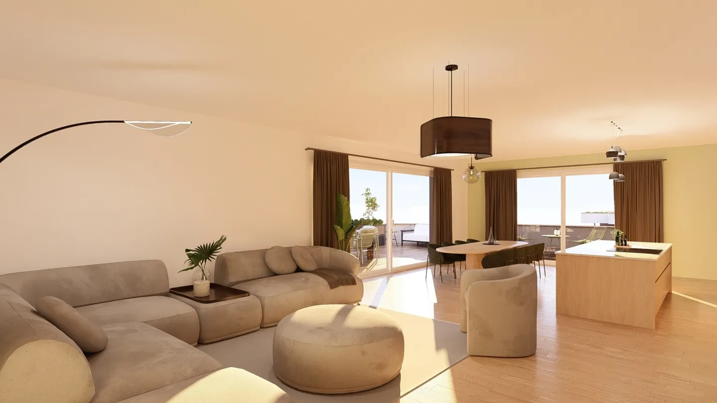 Magnificent penthouse 5.5 rooms on plans - Photo 8 of 13