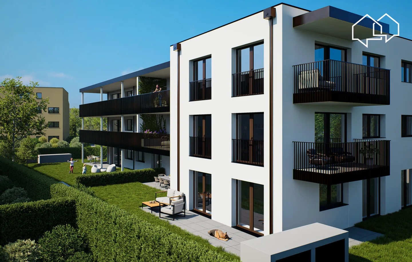 The Clos du Tiguelet - 2.5-room apartment on the 1st floor (lot 1.2) - Photo 3 of 9