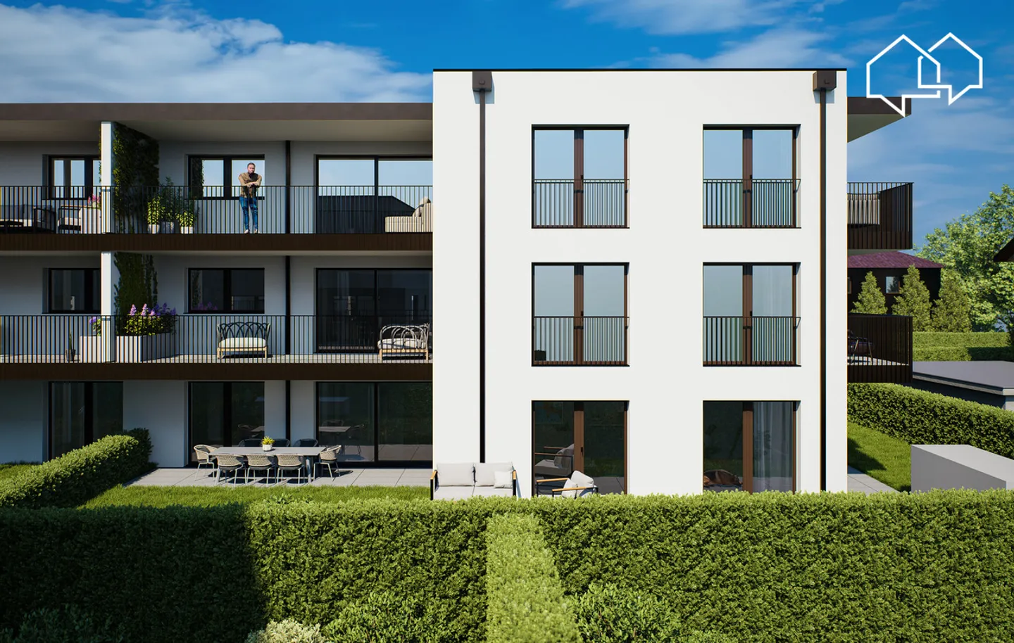 «Le Clos du Tiguelet - Wohnung von 3,5 m² im 2. Stock (Los 2,4)» - Foto 1 von 10