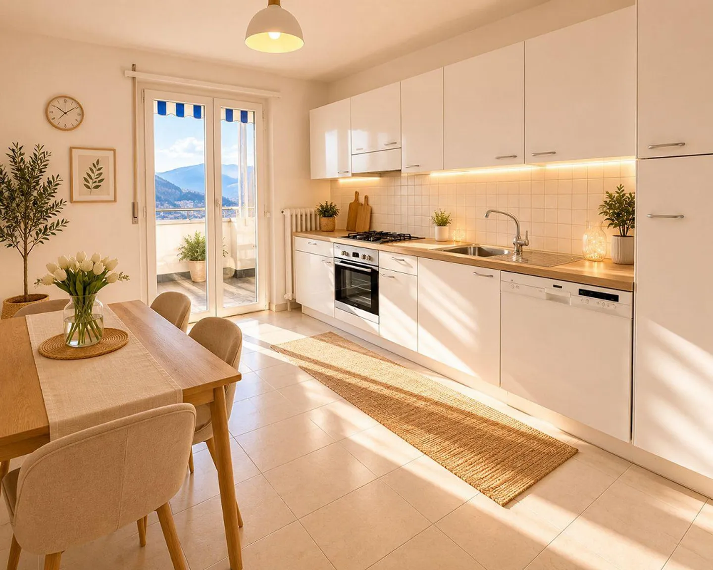 Helles Apartment im erhöhten Erdgeschoss mit offener Aussicht - Foto 4 von 8