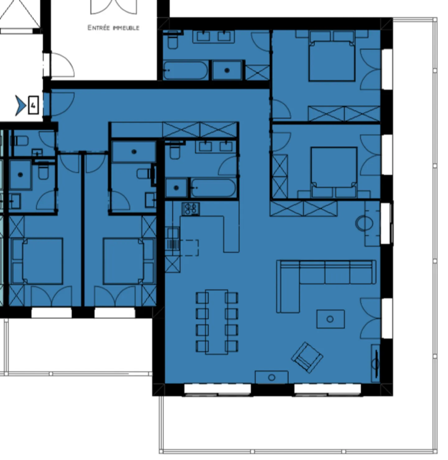 Appartement de Luxe avec Vue Époustouflante - Photo 10 sur 12