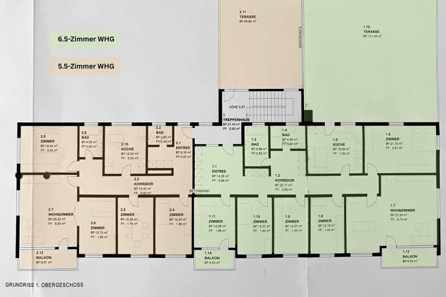 Appartamento centrale di 6,5 stanze con grande terrazza e due balconi - Foto 12 di 13