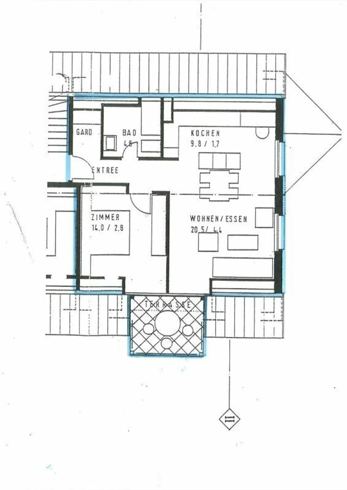 2.5 Zimmer - Dachwohnung - Foto 8 von 8
