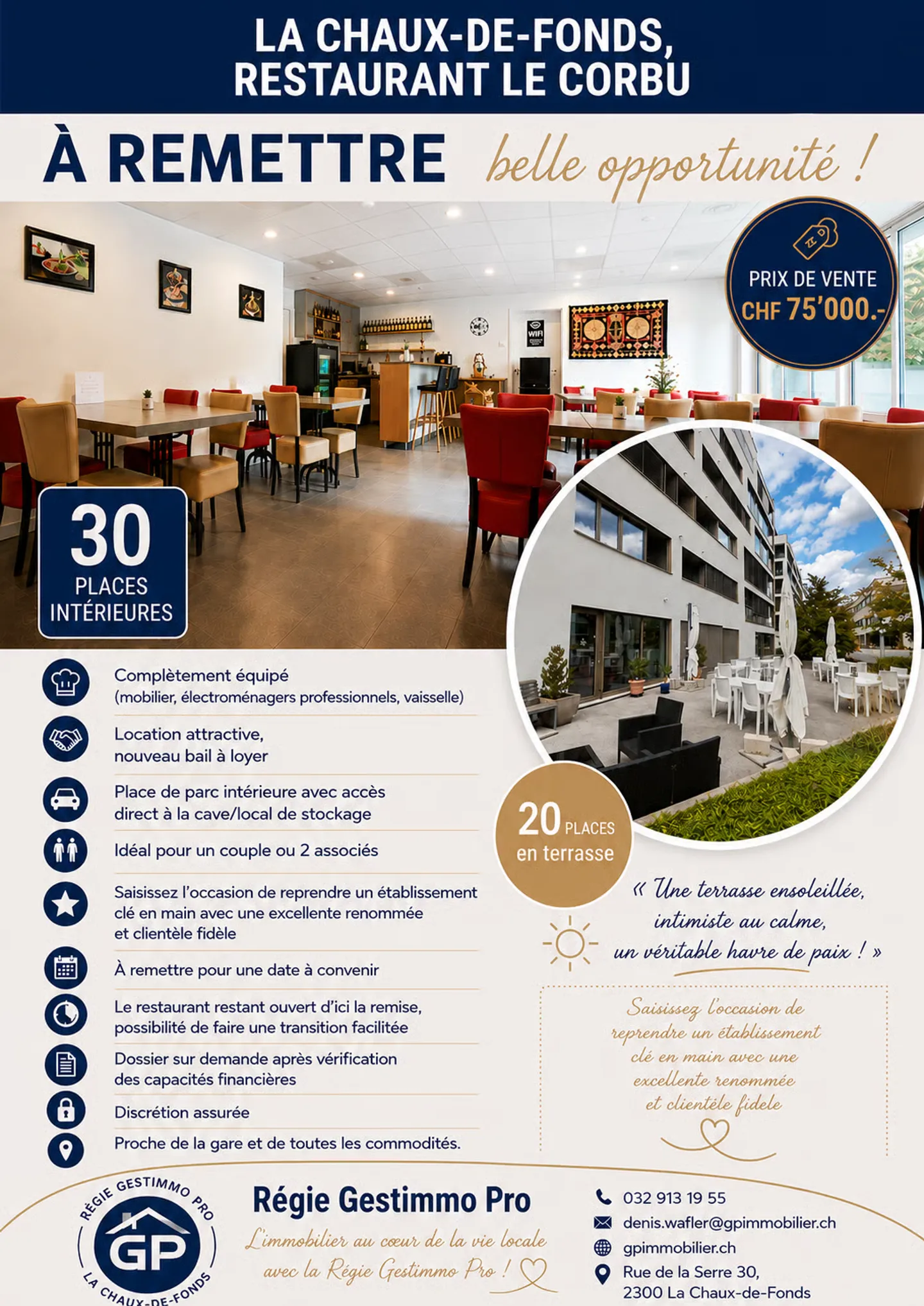 Ristorante Le Corbu – In vendita a La Chaux-de-Fonds - Foto 4 di 4